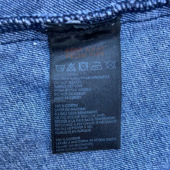 Y2K Urban Outfitters Retro 90's BDG A Line Button Down Denim Mini Skirt Med - Picture 5 of 5